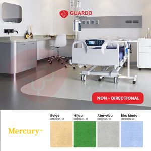 Lantai Vinyl Rumah Sakit Homogen - Non Directional Mercury